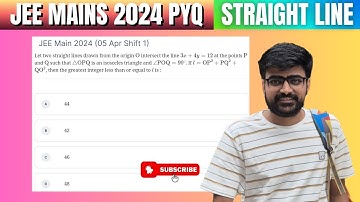 Let two straight lines drawn form the origin O intersect the line 3x+4y=12 at the points P and Q