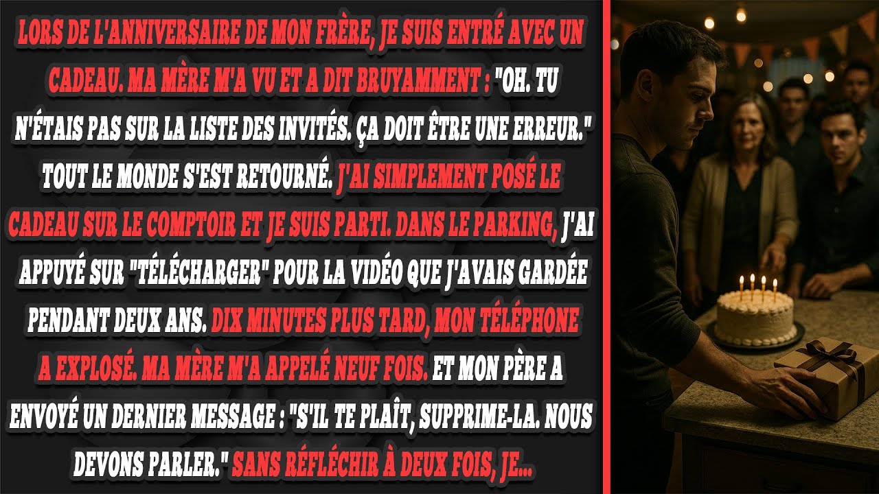 Pas invité à la fête ? J'ai publié la vidéo qu'ils redoutaient tous.