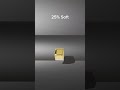 0% Vs 100% Soft Body Simulation #shortvideo #blender #softbody #simulation #3danimation #consistency