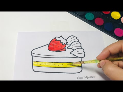 dessiner-un-gâteau-d'anniversaire-pour-bébé---coloriage-gâteau-pour-les-enfants