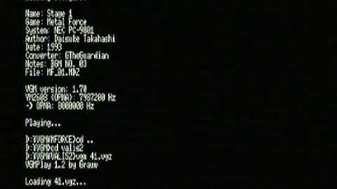 VGMPLAY 1.x  YM2608 (OPNA) implemenentation