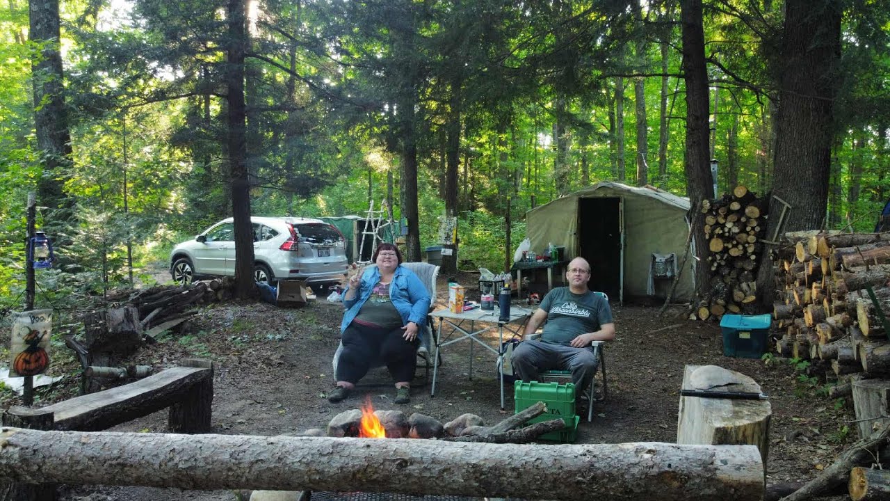 What is at our camp? camp tour in the Northwoods of Wisconsin - YouTube