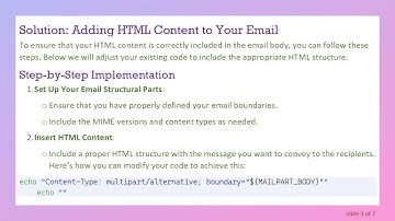 Resolving the Issue of Only Zip File Being Attached Without HTML Body in Emails