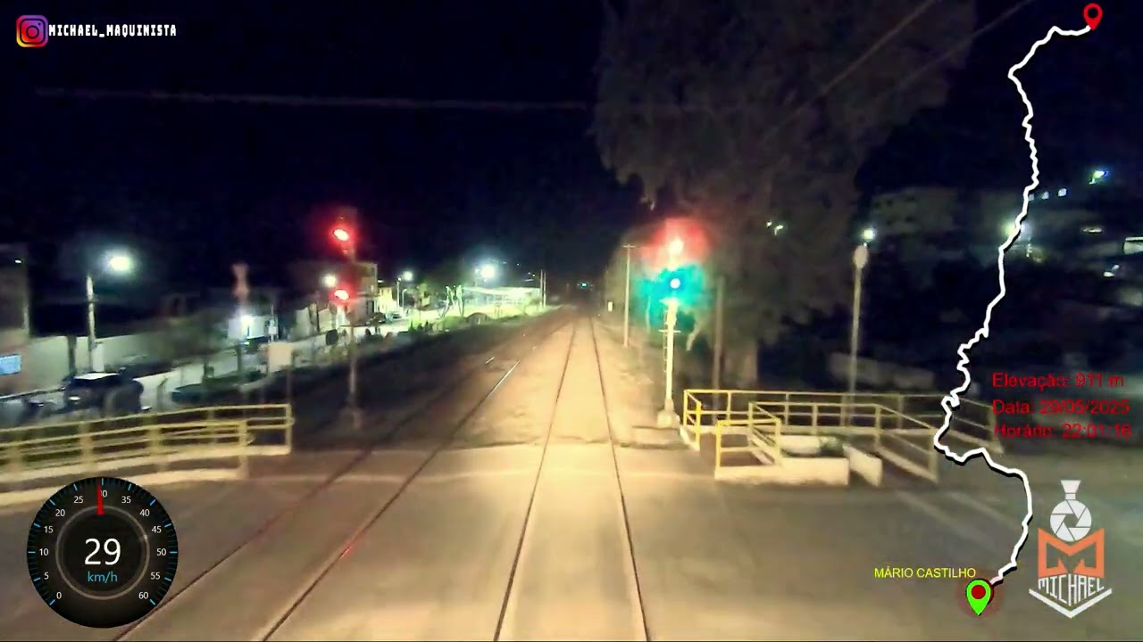 Viagem completa! Trem de carga geral KRE1155 de Cons. Lafaiete até Sarzedo Novo - Telemetria Gopro