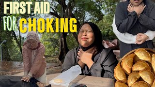 IHS 513 First Aid for Choking: Conscious & Unconscious Victim (DRABC, Back Blows, Heimlich & CPR)