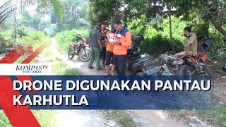 Karhutla Landa Pontianak, BPBD Terbangkan Drone Pantau Titik Api di Lokasi Sulit