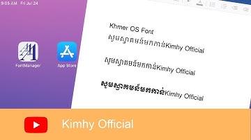 How to install Khmer OS font on IPad ដំឡើងពុម្ពអក្សរខ្មែរយូនីកូដលើIPad by Kimhy Official