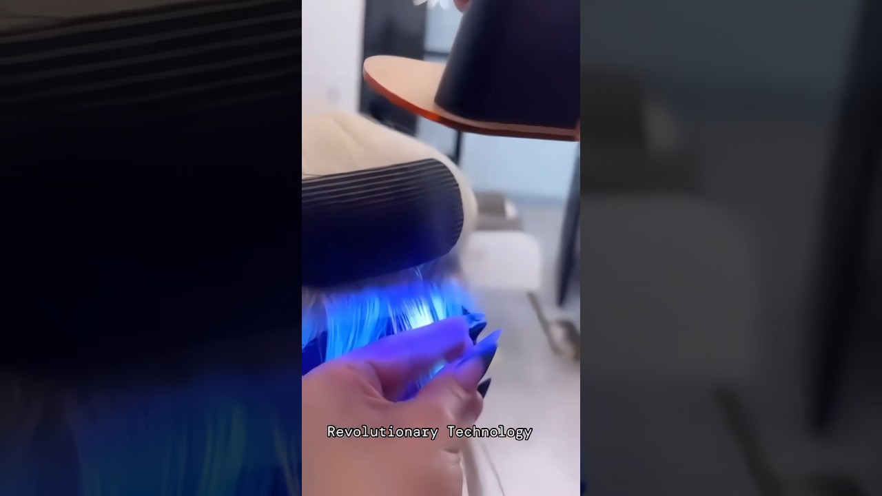 The V Light machine and glue work together seamlessly to create a bond that's virtually undetectable