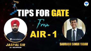 Cracking GATE in First attempt with Saurabh Singh AIR 1 | Special class to YouTube | Jaspal singh