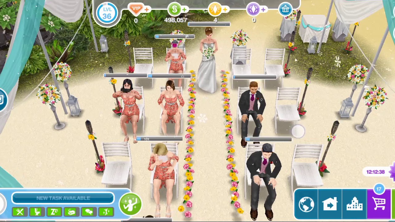 SIMS FREEPLAY The Beach Wedding YouTube