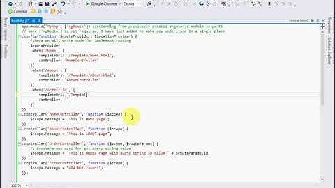 Part 9   How to implement AngularJS Routing in ASP NET MVC application