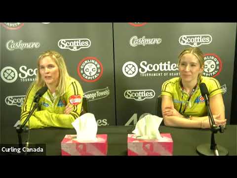 Draw 22 - Media Scrum - 2021 Scotties Tournament of Hearts