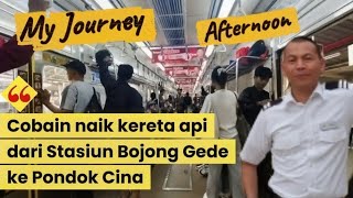KRL Terpadat 2026 Bojong Gede ke Pondok Cina | Indonesia Commuter Line,Train vibes  kereta api sore.