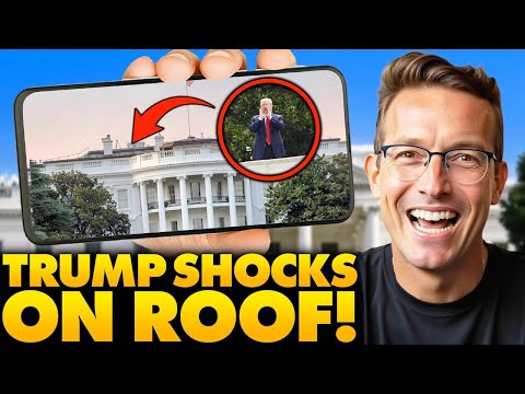Reporters GASP As Trump Mysteriously Appears on Roof of White House, Then Makes NUCLEAR Announcement