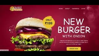 Free Burger restaurant single page application source code | #finalcodelab #frontendprojects screenshot 4