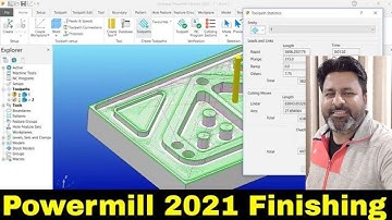 Delcam Powermill 2021 Hindi Tutorials |Powermill Raster Finishing, Flat Finishing & Offset finishing