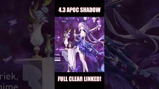 [4.3] NEW Apocalyptic Shadow 4 with SW999, Archer and Castorice | Honkai Star Rail
