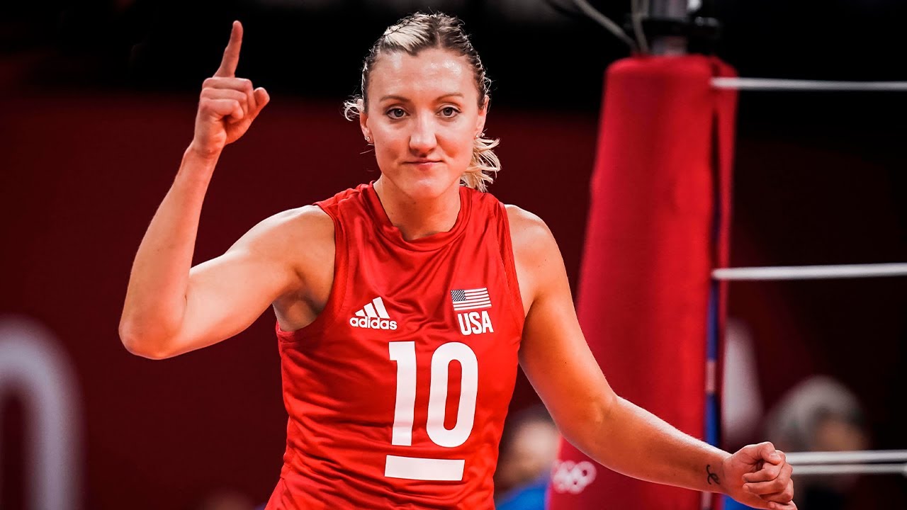 Congratulate Jordan Larson Mvp Summer Olympics In Tokyo 21 Best Moments Vnl 21 Youtube