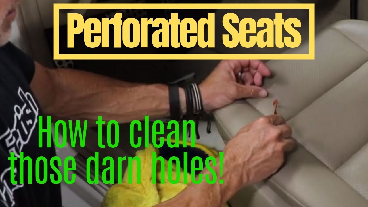 Perforated Car Seats: Cleaning those DARN little holes!!
