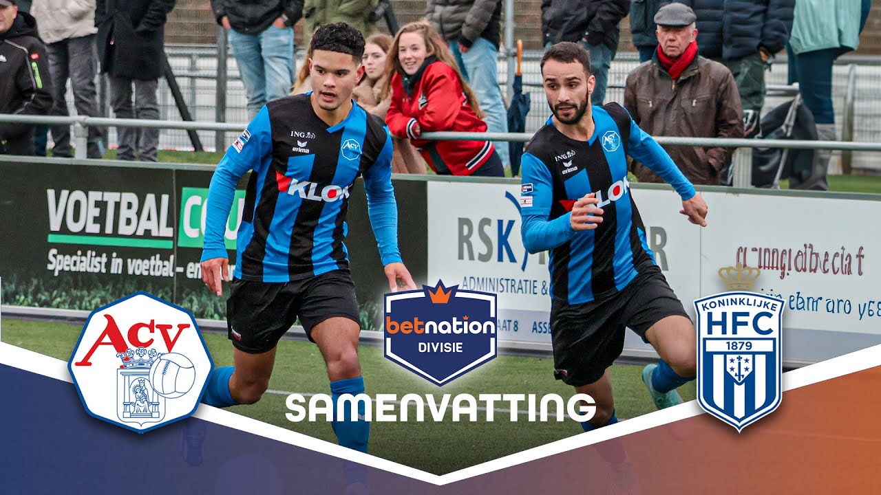 2️⃣ ploegen die SMACHTEN naar de WINST 💪💥 | ACV Assen vs. Koninklijke HFC | Samenvatting