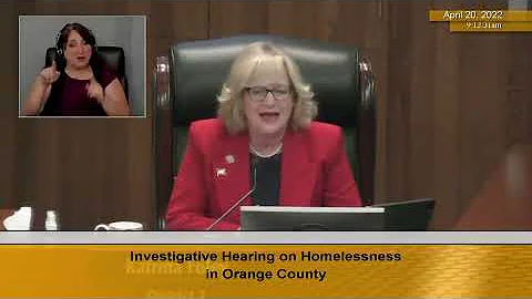 Supervisor Foleys Investigative Hearing on Homelessness