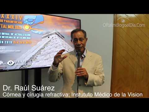 Dr. Raúl Suárez presenta la máquina de glándulas de Meibomio