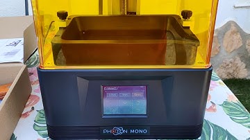 Anycubic Photon Mono 3D Printer unboxing and powering up