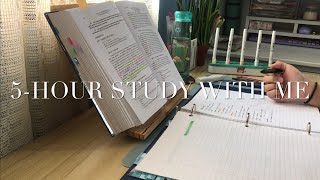 5-HOUR STUDY WITH ME (lofi, cozy, productive, with breaks) - law student