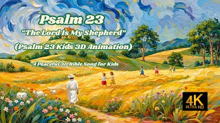 Psalm 23 – The Lord Is My Shepherd | 3D Animated Bible Song for Kids,4K screenshot 5