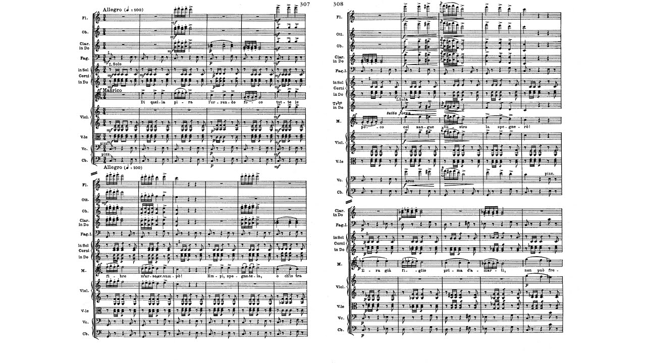 Verdi Il Trovatore 楽譜 トロヴァトーレ ヴェルディ ヴェルディ、イル・トロヴァトーレ：第2幕、ジプシーの合唱 楽譜