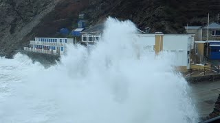 Storm Dennis batters St Agnes, Cornwall