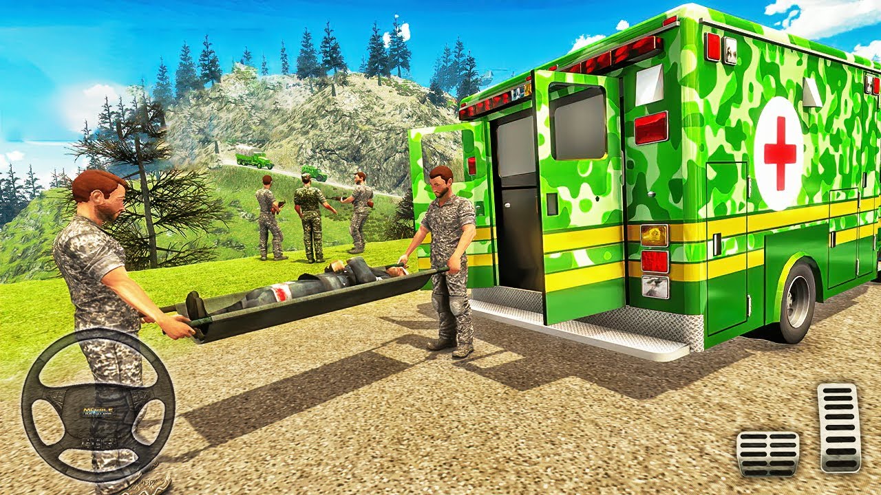 US Army Ambulance Driving - Humvee Rescue Truck Simulator - Android Gameplay