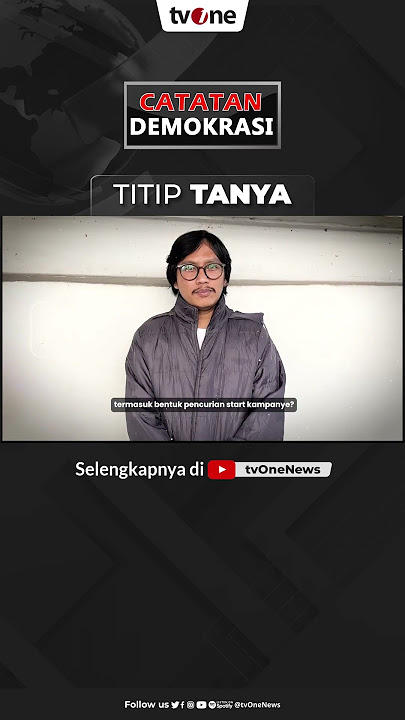 TITIP TANYA, GANJAR MUNCUL DI TAYANGAN AZAN, POLITIK IDENTITAS? #tvone #news #ganjarpranowo