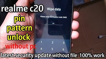 realme c20 hard reset || realme rmx3063 pin  pattern remove