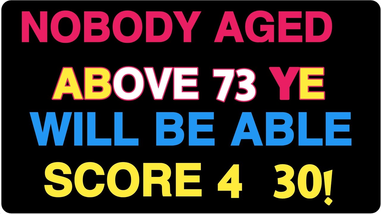 NOBODY AGED ABOVE 73 YEARS CAN SCORE 4/30! 😱 | Ultimate Brain Challenge