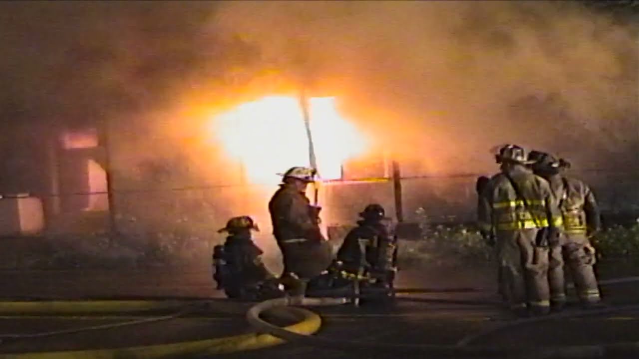 Shelton, Connecticut 2003 - Fire at Local Lumber Building on Canal Street - Part 1