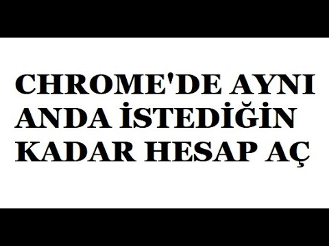 Video: Google Chrome'da birden fazla Facebook hesabını nasıl açarım?