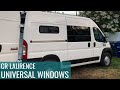 CR Laurence Universal Window Install! Ram ProMaster Van Build Conversion - Episode 11 | Jason Klunk