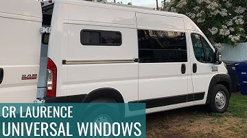 CR Laurence Universal Window Install! Ram ProMaster Van Build Conversion - Episode 11 | Jason Klunk