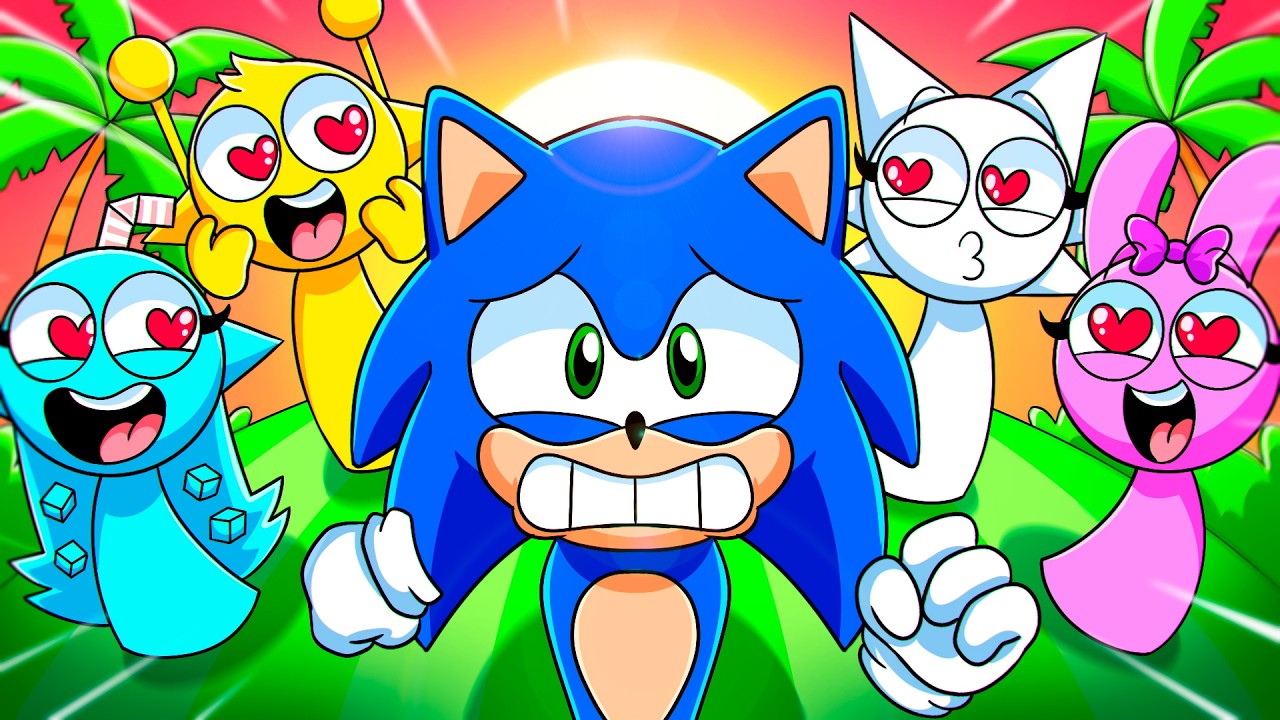 SPRUNKI СОНИК: ГОНКА ХАОСА! Incredibox анимации