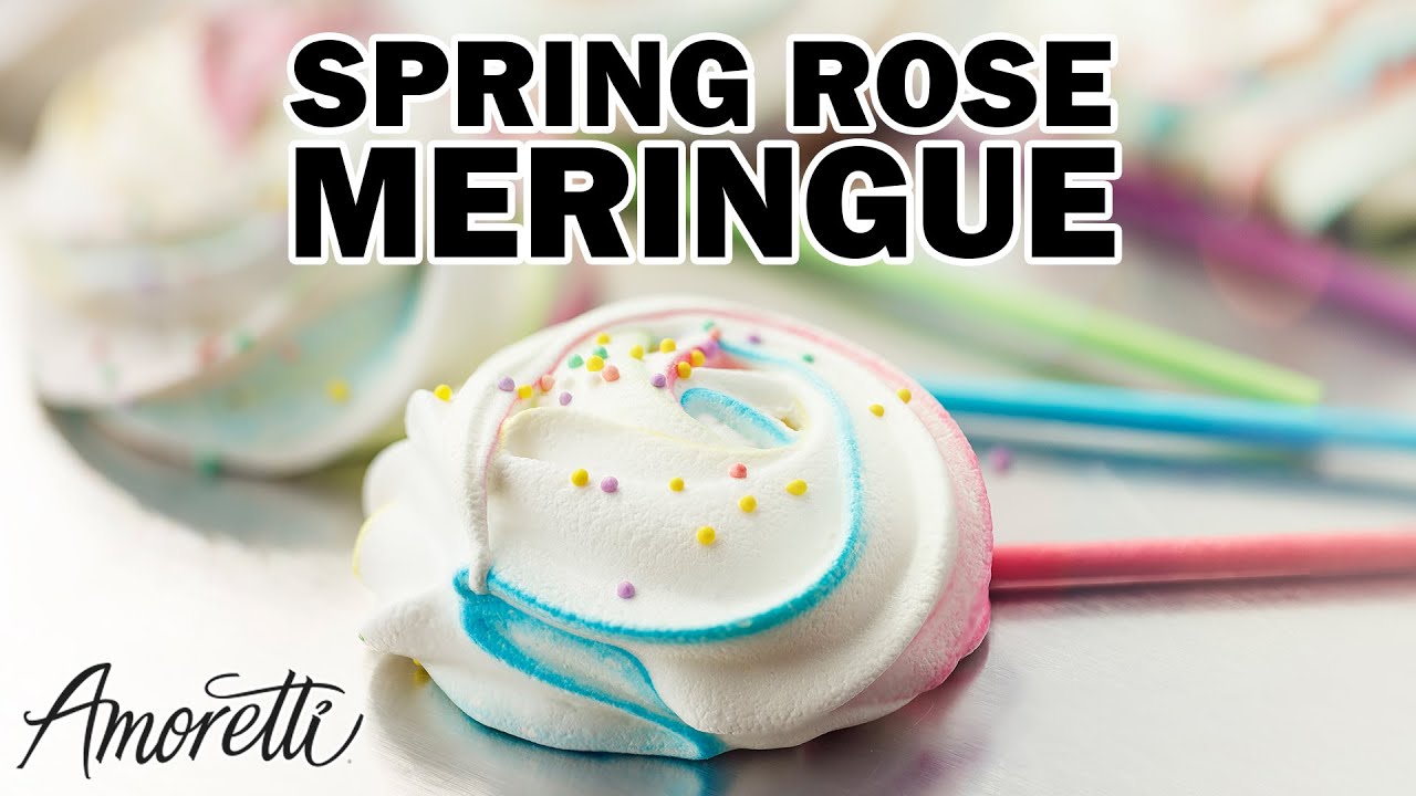 How to Make Meringues Spring Rose Meringue Recipe YouTube