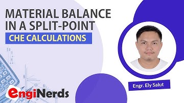 MATERIAL BALANCE IN A SPLIT POINT (TAGALOG / FILIPINO) | CHEMICAL ENGINEERING CALCULATIONS