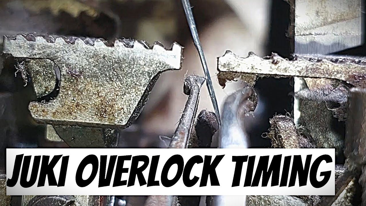 Pag set ng timing ng overlock. Juki Overlock MO-3316. Looper and Needle setting.