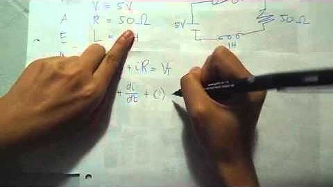 Series RL Circuit Using First Order ODE