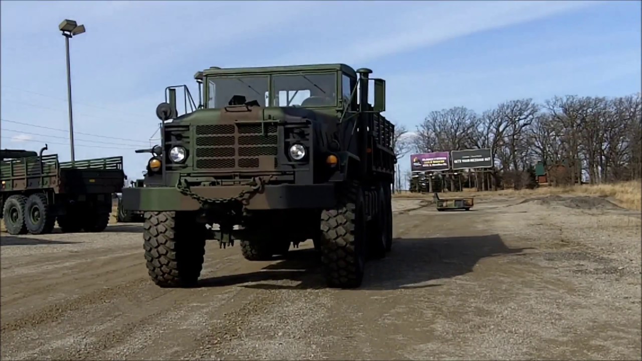 M925 6X6 Military 5 Ton Cargo Truck with Winch C-200-84 - YouTube