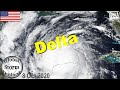 Hurricane Delta intensifying - sorry video abrubt end