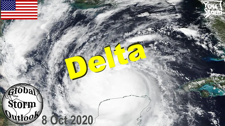 Hurricane Delta intensifying - sorry video abrubt end