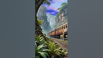 AI Nature Exploration | Travel Relaxing | Train Art #shorts #awesome