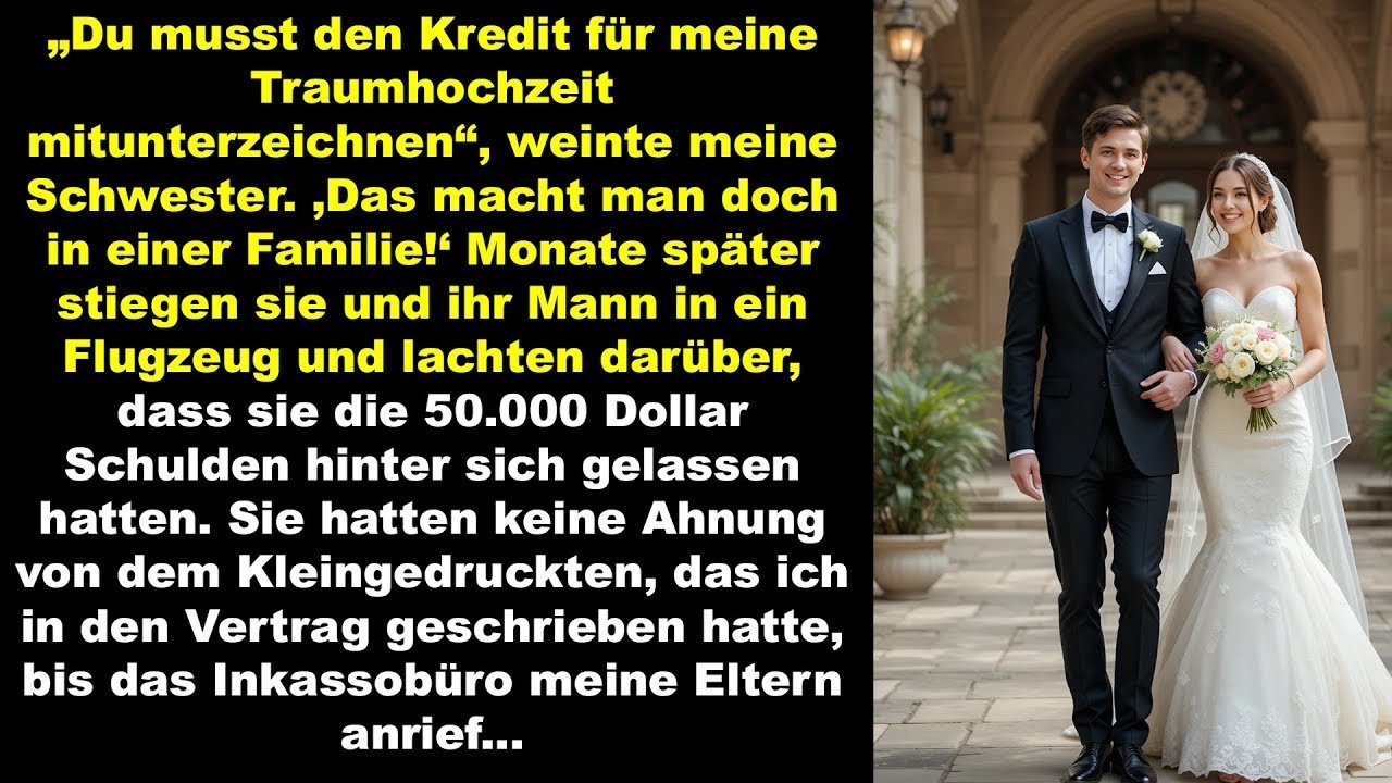 Meine Schwester floh mit 50 000 $ Schulden, doch das Kleingedruckte brachte das Inkasso zu meinen