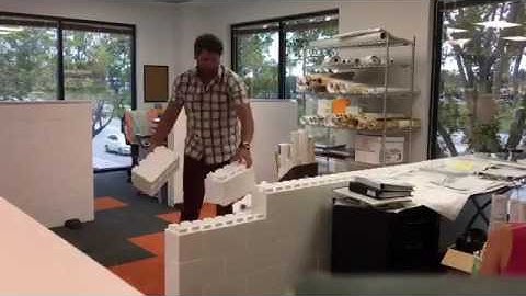 EverBlock Office Divider Build - Bickel Group Architecture